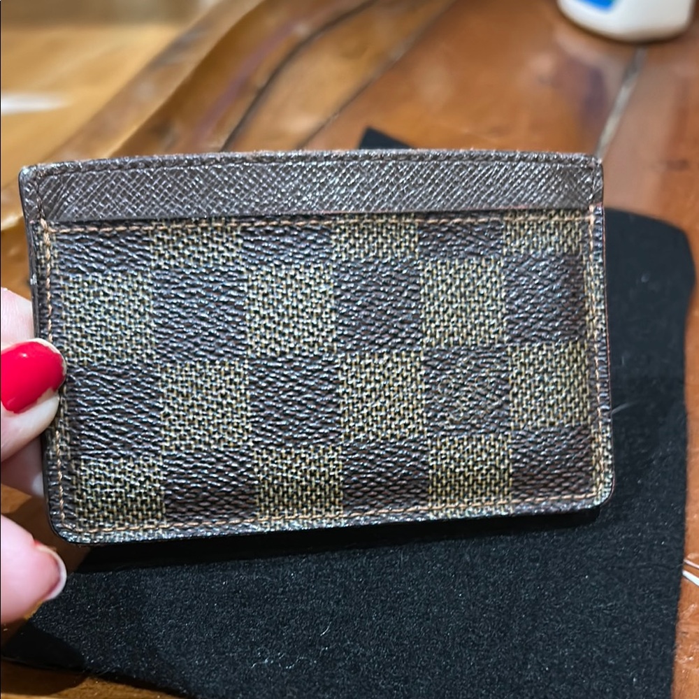 Louis Vuitton Checkered Brown Card Holder
